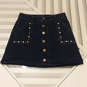 Justice jean skirt size 10 girls